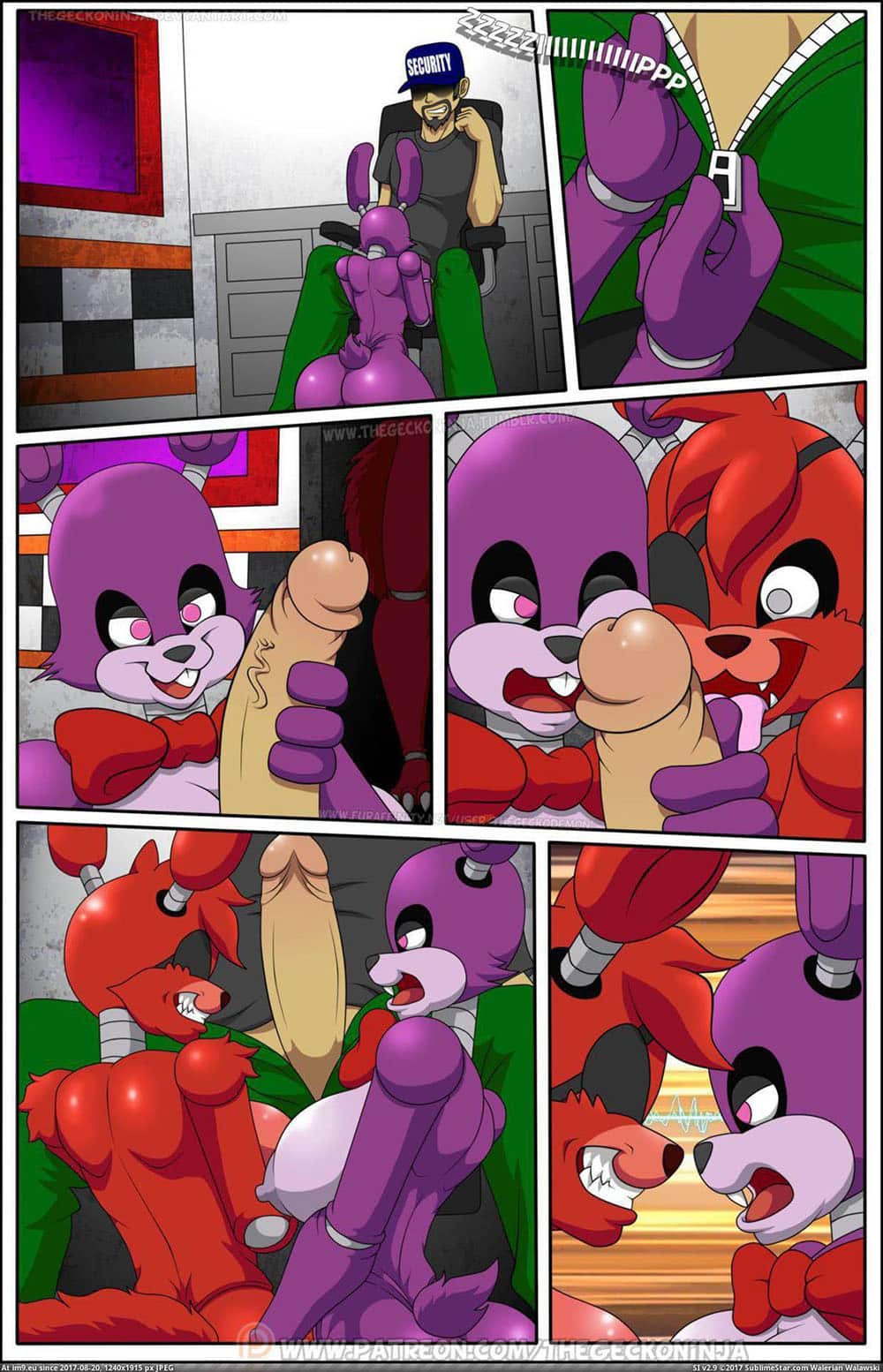 Fnaf porn comic - Five fucks at freddys 21