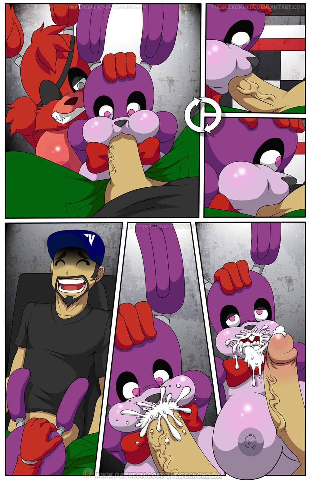 Fnaf porn comic - Five fucks at freddys 24