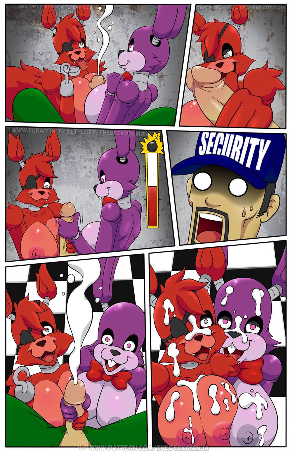 Fnaf porn comic - Five fucks at freddys 28