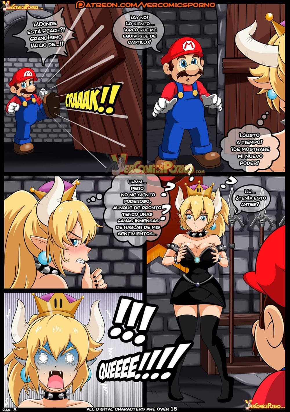 Bowsette porn comic 4