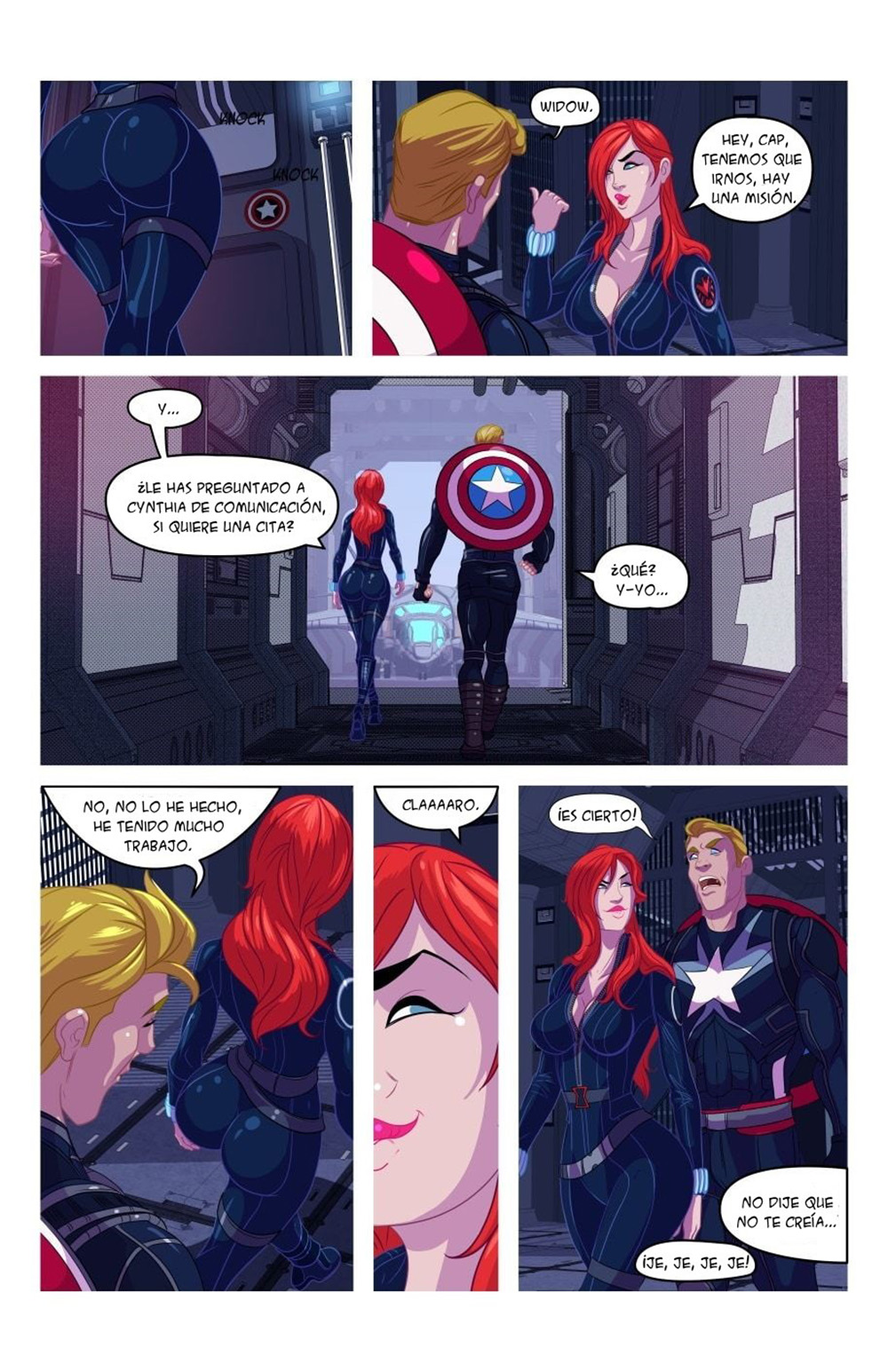 Black widow porn comic 4